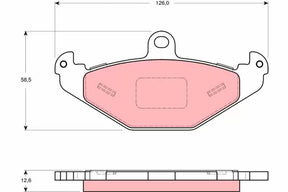Brake Pad Set, Disc Brake GDB1494 - TRW