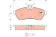 Brake Pad Set, Disc Brake GDB1496 - TRW