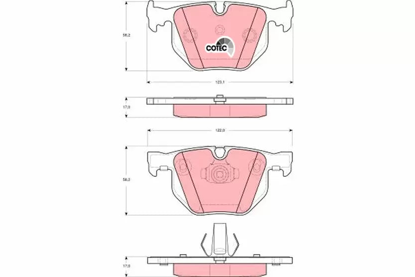 Brake Pad Set, Disc Brake GDB8499 - TRW
