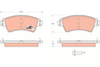 Brake Pad Set, Disc Brake GDB1501 - TRW