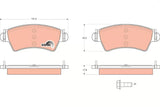 Brake Pad Set, Disc Brake GDB1501 - TRW - Brake Pads - TRW