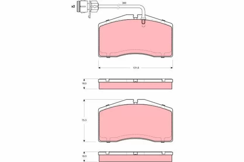 Brake Pad Set, Disc Brake GDB1506 - TRW
