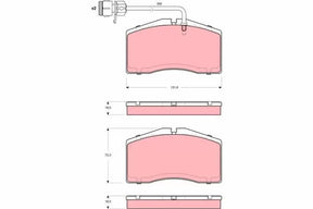 Brake Pad Set, Disc Brake GDB1506 - TRW
