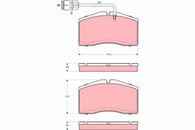 Brake Pad Set, Disc Brake GDB1506 - TRW