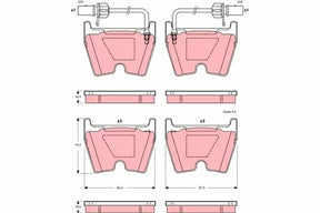Brake Pad Set, Disc Brake GDB1507 - TRW