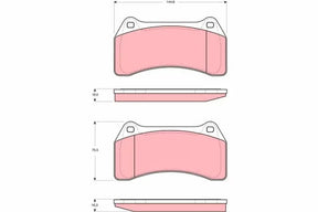 Brake Pad Set, Disc Brake GDB1512 - TRW