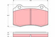 Brake Pad Set, Disc Brake GDB1513 - TRW
