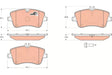 Brake Pad Set, Disc Brake GDB1514 - TRW