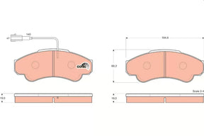 Brake Pad Set, Disc Brake GDB1518 - TRW