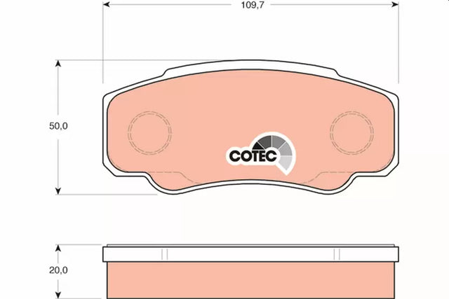 Brake Pad Set, Disc Brake GDB1521 - TRW