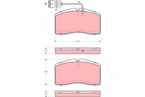 Brake Pad Set, Disc Brake GDB1523 - TRW