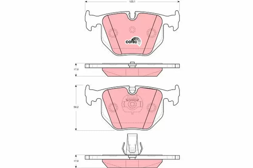 Brake Pad Set, Disc Brake GDB1527 - TRW