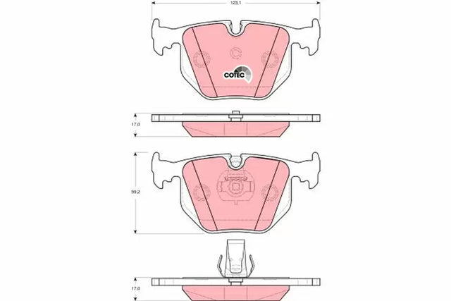 Brake Pad Set, Disc Brake GDB1527 - TRW