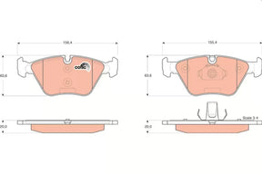 Brake Pad Set, Disc Brake GDB1531 - TRW