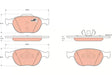Brake Pad Set, Disc Brake GDB1532 - TRW