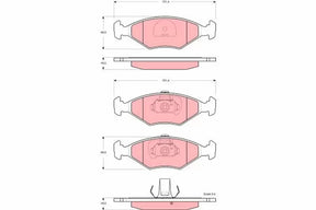 Brake Pad Set, Disc Brake GDB1533 - TRW