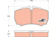 Brake Pad Set, Disc Brake GDB1535 - TRW
