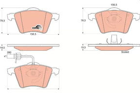 Brake Pad Set, Disc Brake GDB1538 - TRW