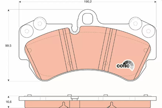 Brake Pad Set, Disc Brake GDB1547 - TRW