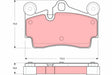 Brake Pad Set, Disc Brake GDB2549 - TRW