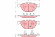 Brake Pad Set, Disc Brake GDB1558 - TRW
