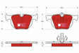 Brake Pad Set, Disc Brake GDB1560DTE - TRW