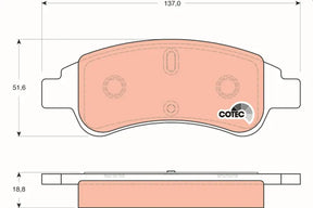 Brake Pad Set, Disc Brake GDB1563 - TRW