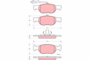 Brake Pad Set, Disc Brake GDB1564 - TRW