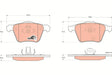 Brake Pad Set, Disc Brake GDB1565 - TRW