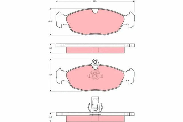 Brake Pad Set, Disc Brake GDB1569 - TRW