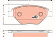 Brake Pad Set, Disc Brake GDB1571 - TRW