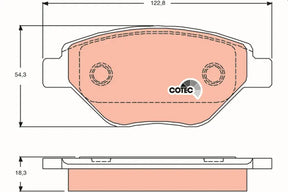 Brake Pad Set, Disc Brake GDB1571 - TRW