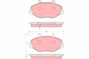 Brake Pad Set, Disc Brake GDB1573 - TRW