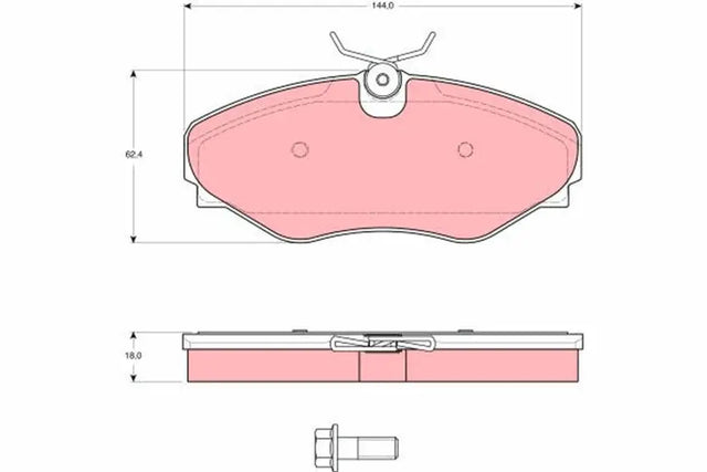 Brake Pad Set, Disc Brake GDB1574 - TRW