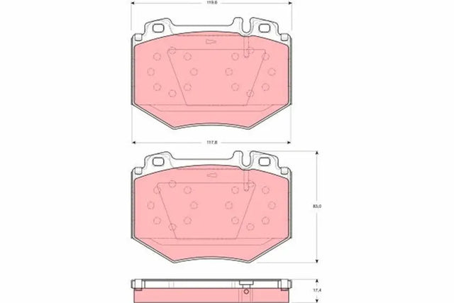 Brake Pad Set, Disc Brake GDB1575 - TRW