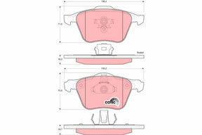 Brake Pad Set, Disc Brake GDB1576 - TRW