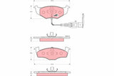 Brake Pad Set, Disc Brake GDB1586 - TRW - Brake Pads - TRW