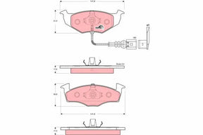 Brake Pad Set, Disc Brake GDB1586 - TRW