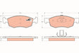 Brake Pad Set, Disc Brake GDB1588 - TRW