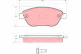 Brake Pad Set, Disc Brake GDB159 - TRW
