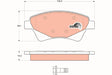 Brake Pad Set, Disc Brake GDB1597 - TRW