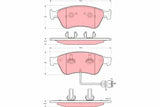Brake Pad Set, Disc Brake GDB1598 - TRW