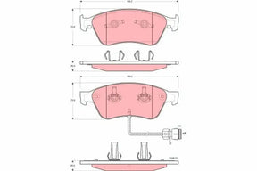 Brake Pad Set, Disc Brake GDB1598 - TRW