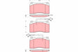 Brake Pad Set, Disc Brake GDB1603 - TRW