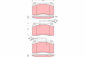 Brake Pad Set, Disc Brake GDB1603 - TRW
