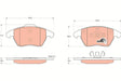Brake Pad Set, Disc Brake GDB1605 - TRW