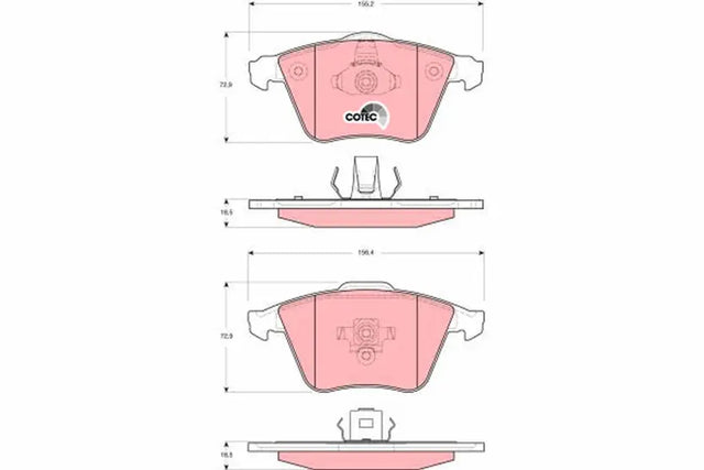 Brake Pad Set, Disc Brake GDB1607 - TRW