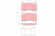 Brake Pad Set, Disc Brake GDB1608 - TRW