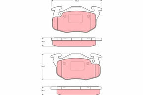 Brake Pad Set, Disc Brake GDB1615 - TRW