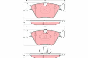 Brake Pad Set, Disc Brake GDB1619 - TRW